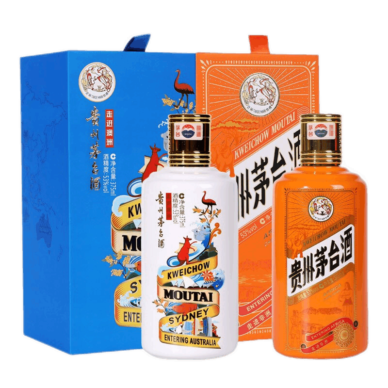 茅台(moutai)【走进套装】贵州茅台酒 53度飞天茅台 走进系列 酱香型