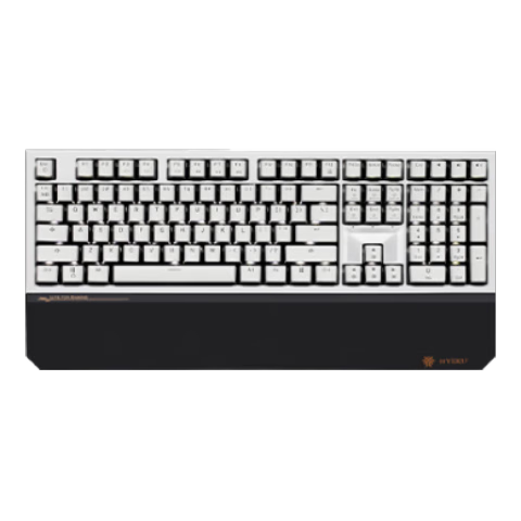 Hyeku 黑峡谷 X5 Pro 108键 2.4G蓝牙 多模无线机械键盘 黑森林慕斯 凯华BOX天空蓝轴 单光