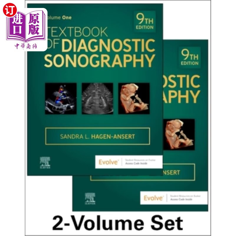 海外直订医药图书textbook of diagnostic sonography: 2-volume set