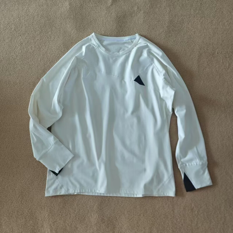 KLATTERMUSENKLATTERUSEN攀山鼠男士加绒保暖卫衣套头衫速干快干户外休闲长袖T 白色 m