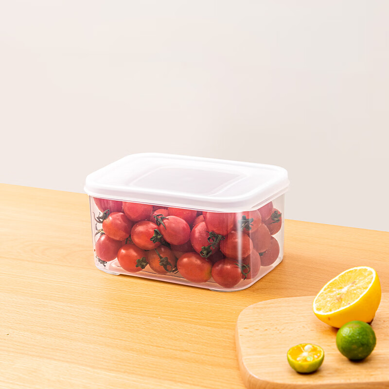 禧天龙保鲜盒食品级厨房冰箱收纳盒带盖塑料密封生鲜蔬菜水果盒冷藏冷冻 0.9L 冰箱冷藏软盖1个装