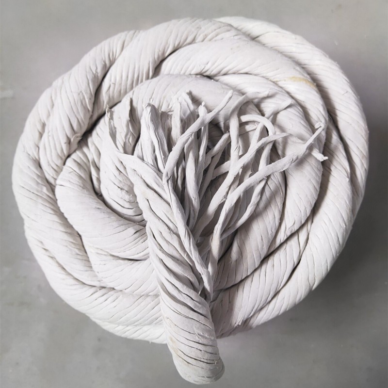 石棉绳保温隔热无尘石棉扭绳耐火耐高温锅炉专用密封绳石棉线 无尘型4