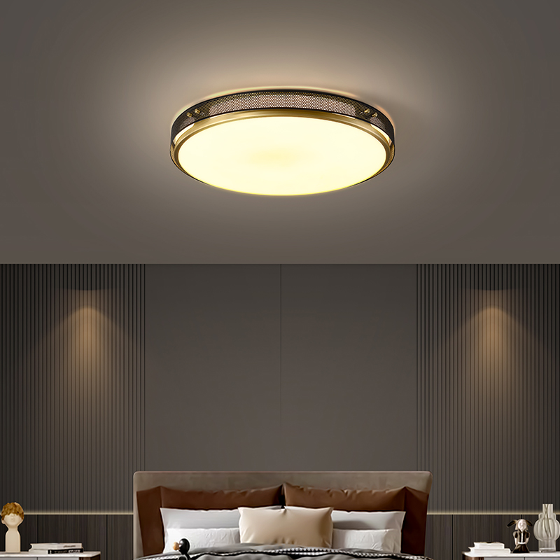 贝铭诗全铜温馨调光卧室吸顶灯创意后现代轻奢简约书房灯酒店客房灯具