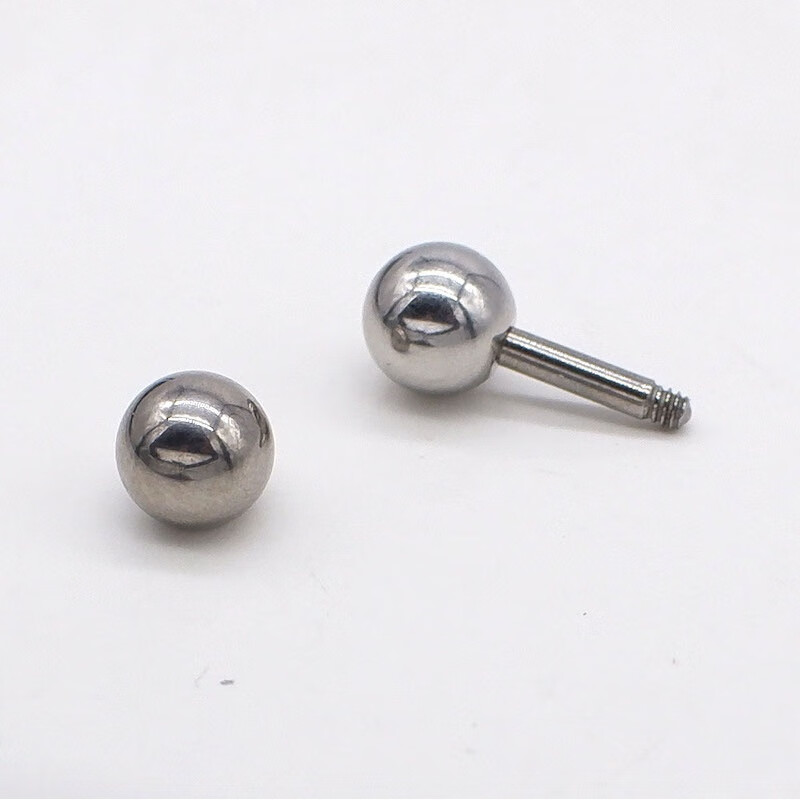 er)g23钛合金直杆系带钉男士弯杆系带环pa钉乳钉欧美穿刺饰品穿孔钉