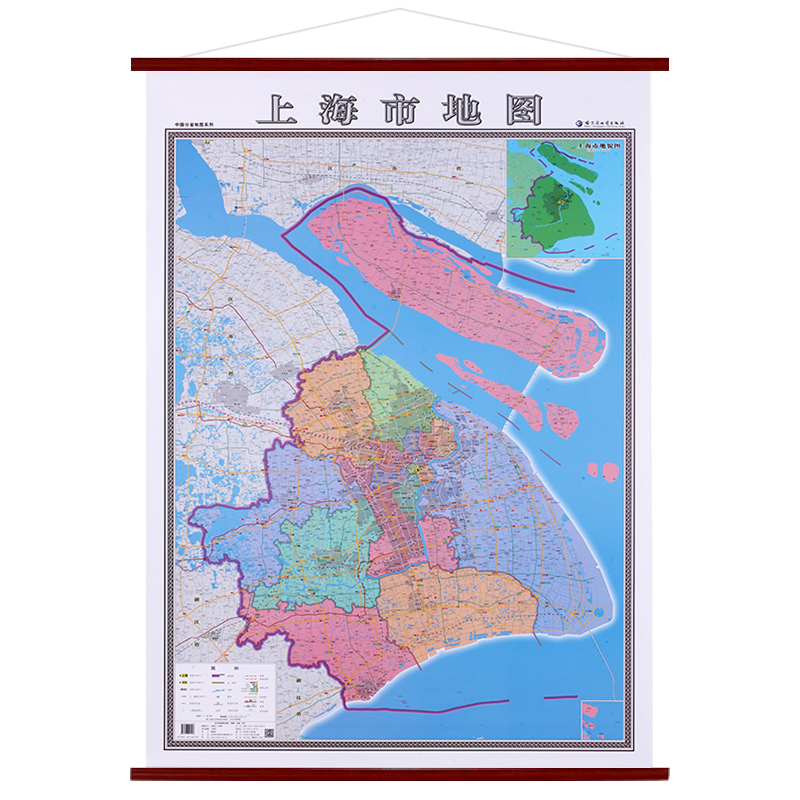 图可图 上海市地图挂图办公室会议室企业背景墙装饰挂画 1.
