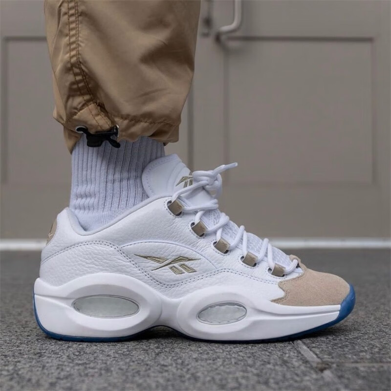 reebok锐步男鞋question low 艾弗森答案1代低帮实战减震透气篮球运动