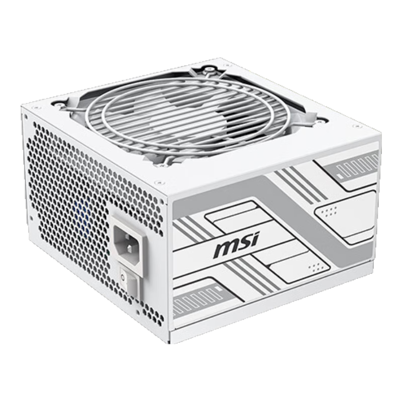 MSI΢�Ƕ750W��Ϸ���Խ��ư�ɫ��Դ(80PLUS����/����ʽPFC/��·12V/LLC+SR+DC-DC)PAG G750N WHITE
