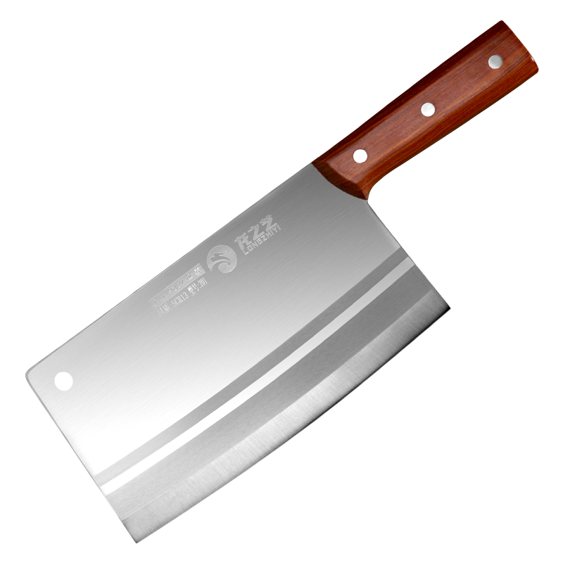 龙之艺菜刀家用切菜刀锻打厨房切片刀厨师超快锋利切肉刀专用刀具 201黄花梨-切片刀