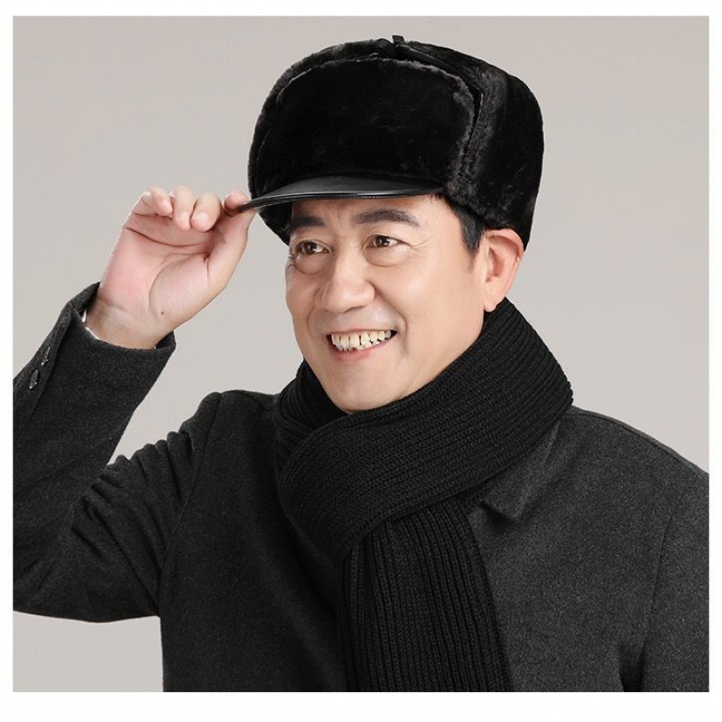 科田冬季防冻老人帽老款男士东北保暖老头帽老年帽爸爸爷爷防寒雷锋帽