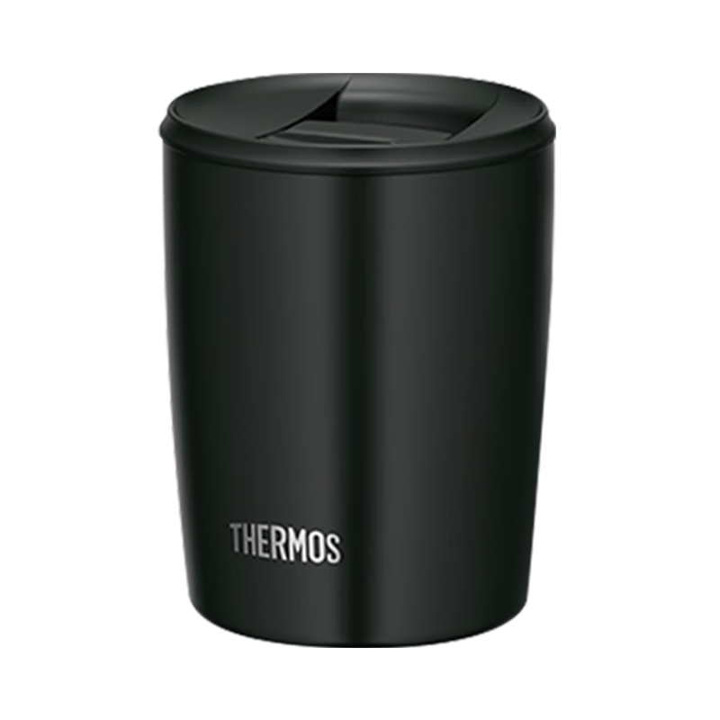 膳魔师（THERMOS）保温杯415毫升咖啡杯男女士情侣学生简约便携水杯子 TCDP-400 BK