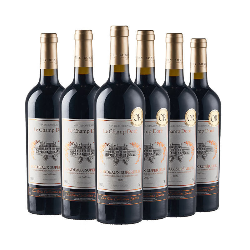 婉爱法国超级波尔多aoc 干红葡萄酒红酒单支750ml 整箱