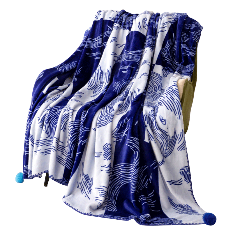 NAVIGARE小帆船法兰绒毛毯冬季可盖可铺床毯子午睡毯绒床单保暖毯2×2.3米