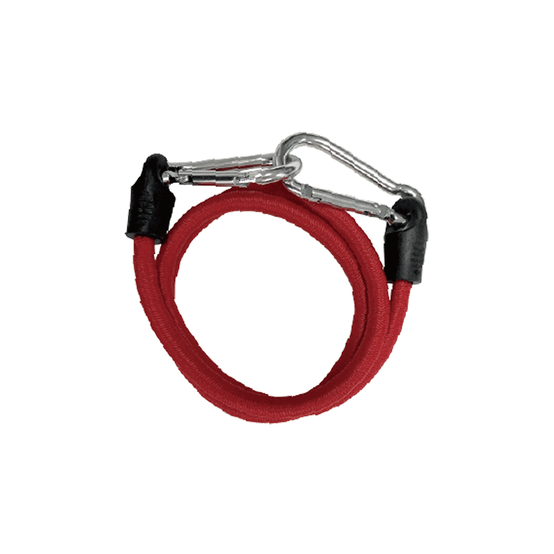 箭鎮（Jz）2根自行车摩托车绑绳后备箱三轮车手推车行李固定捆扎绳10mm 黑+红 100CM