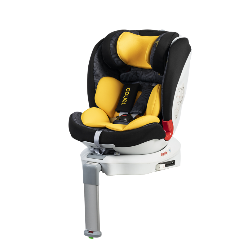 Abner阿布纳儿童安全座椅0-4-7-12岁360度旋转i-Size认证汽车ISOFIX硬接口 枫叶