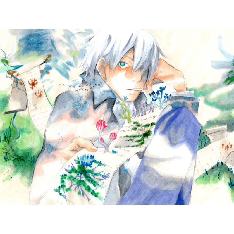 狼天影(langtianying)  虫师海报墙贴纸画银古 动漫周边 二次元学生