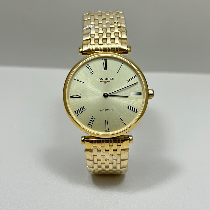 浪琴优雅系列l4.708.2.31.8自动机械男士腕表,34mm表径,18k黄金材质