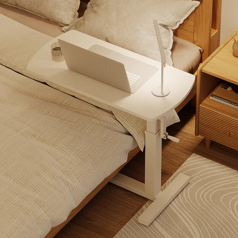 桌可移动电脑桌床上书桌办公学习床头桌子可升降桌 【基础款】床边桌