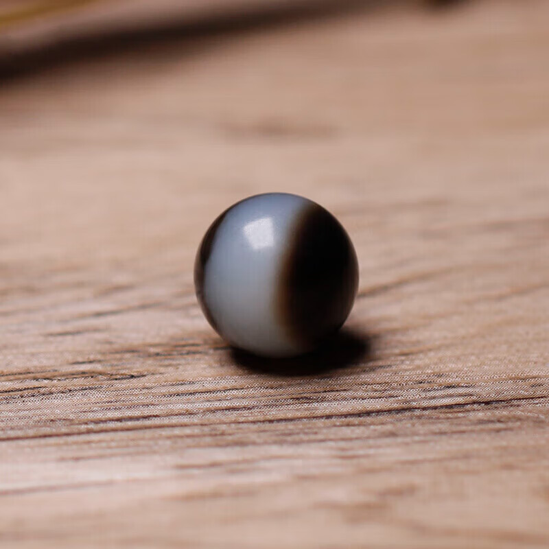 天魅天然俄罗斯黑皮俄料特色圆珠单珠配珠散珠玉石12mm