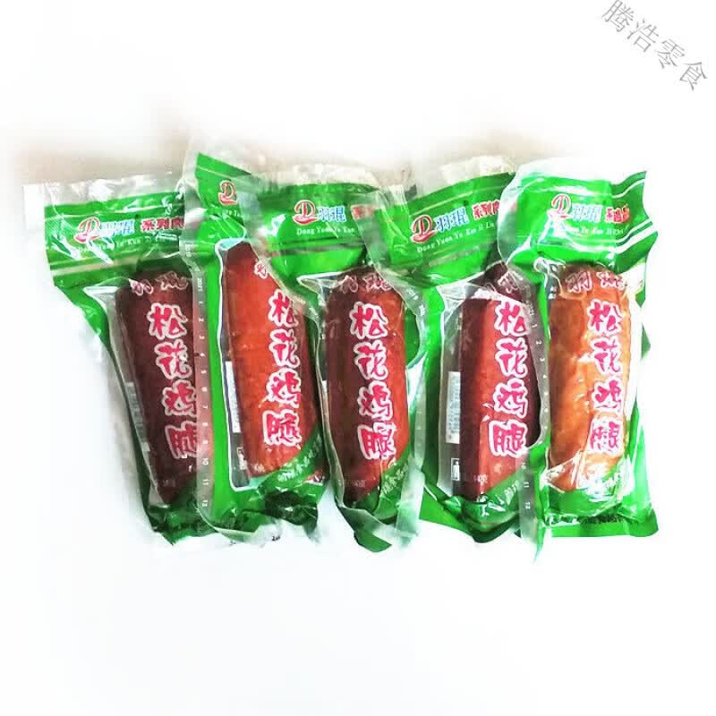食怀羽琨松花鸡腿香肠 皮蛋鸡肉肠佳木斯特产松花香肠140g5袋10袋 140