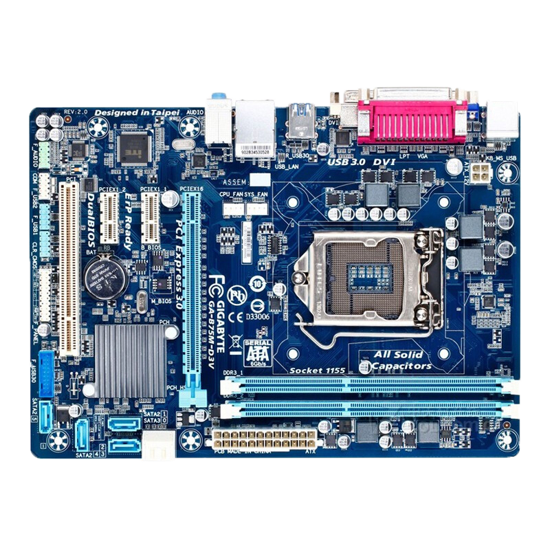 技嘉（GIGABYTE）B85M-D3H Z77P-D3 B75M-D3V二手主板 4代3代DDR3 B75M-D3V
