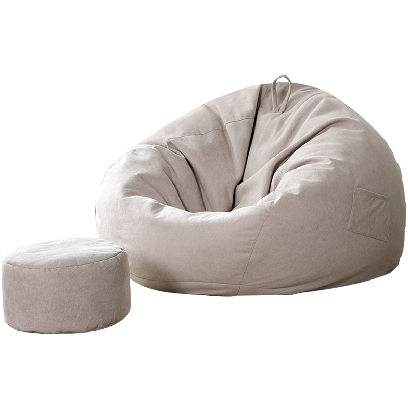 艺柳园 懒人沙发豆袋 epp单人躺椅 卧室阳台小沙发休闲椅小户型休闲椅子 玉米黄80X100CM