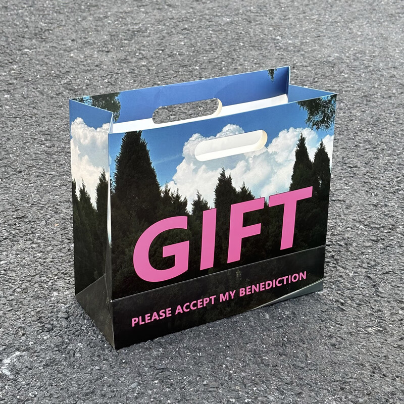 山头林村美式复古礼品袋加厚精美纸袋大号鞋盒手提袋生日礼物包装袋子