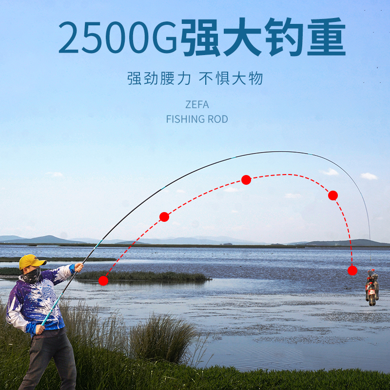 达瓦逐鹿达瓦美人鱼鱼竿套装手竿碳素台钓大物杆鱼杆黑坑野钓鲫鱼鲤鱼草鱼 6.3m 竞技19调+竿稍+礼包