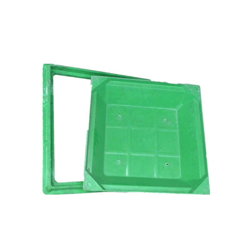 箬 下沉式700方形草坪井绿化smc树脂草盆井隐形树脂复合植草种植井盖