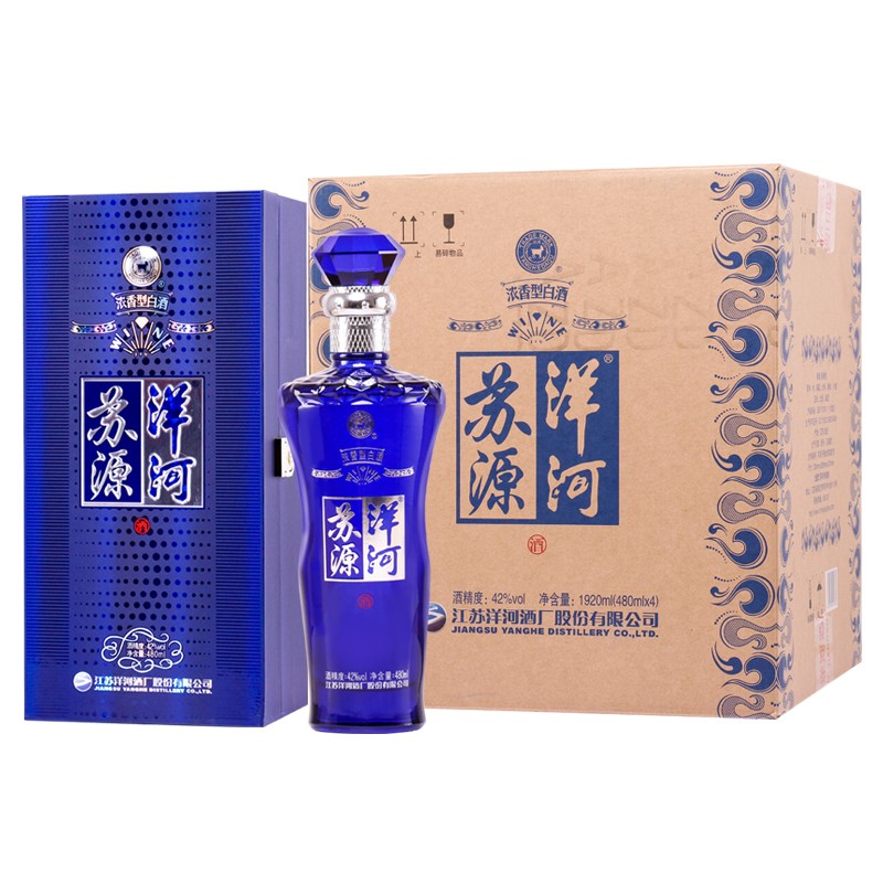洋河 苏源洋河 42度480ml 浓香型 口感绵柔 高档白酒 走亲访友送礼
