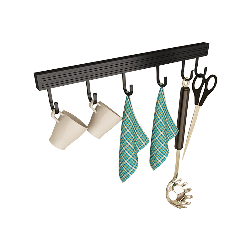 优勤(YOUQIN)厨房置物架壁挂免打孔挂钩架墙壁墙上挂杆置物架厨具挂架勺子铲子收纳架30cm标准款