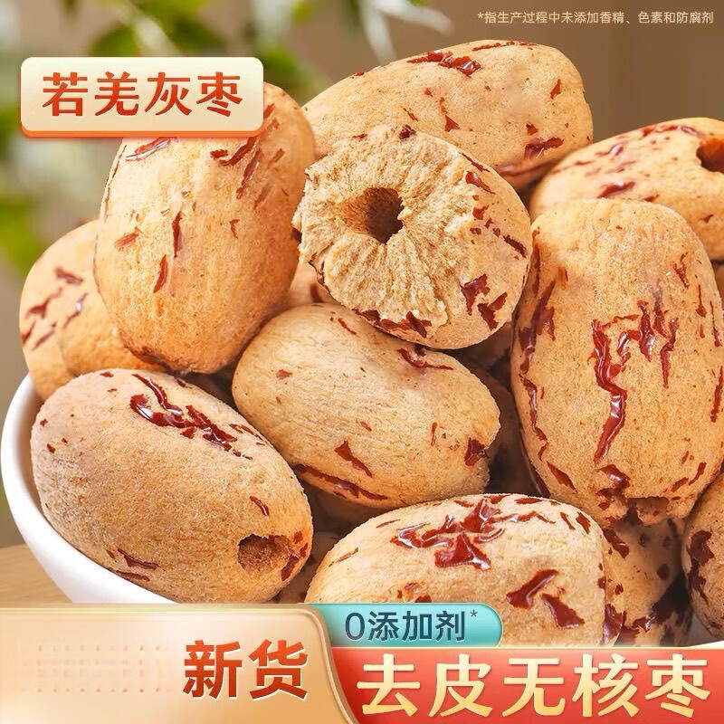 去皮去核红枣婴儿辅食无核新疆灰枣免洗脱皮大枣煮粥煲汤红枣营养 【免洗即食】去皮红枣250g 1罐