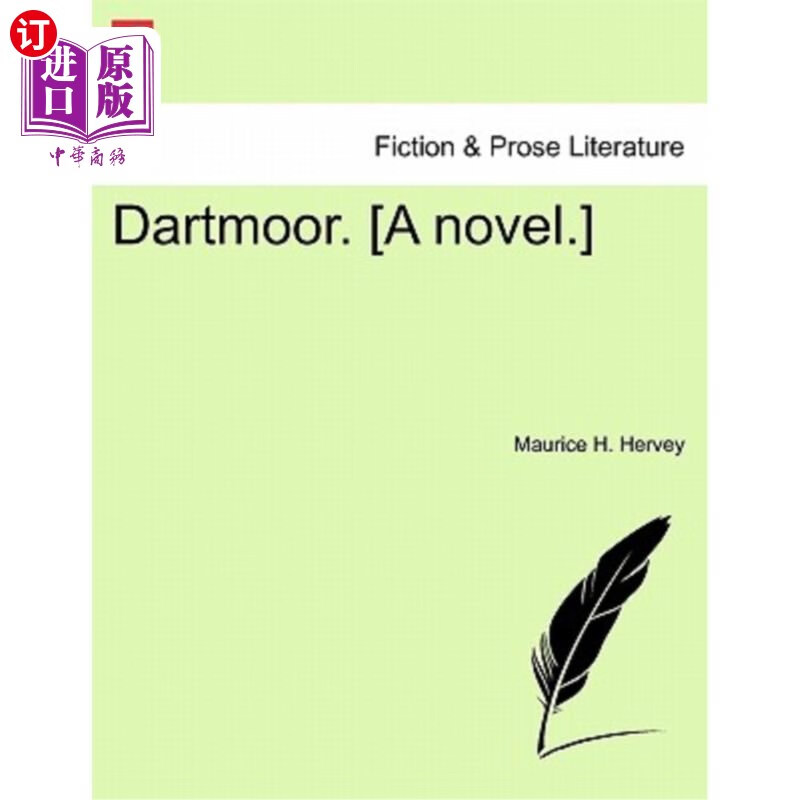 海外直订dartmoor. [a novel.] 达特摩尔.【小说】