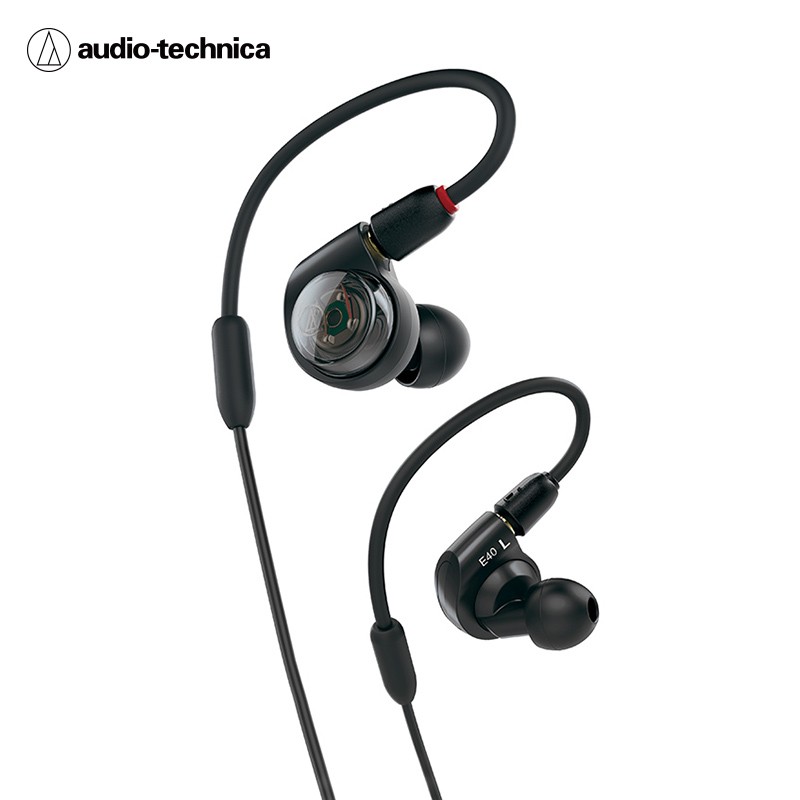铁三角（Audio-technica）ATH-E40 专业监听双动圈入耳式耳机 老铁味女毒人声