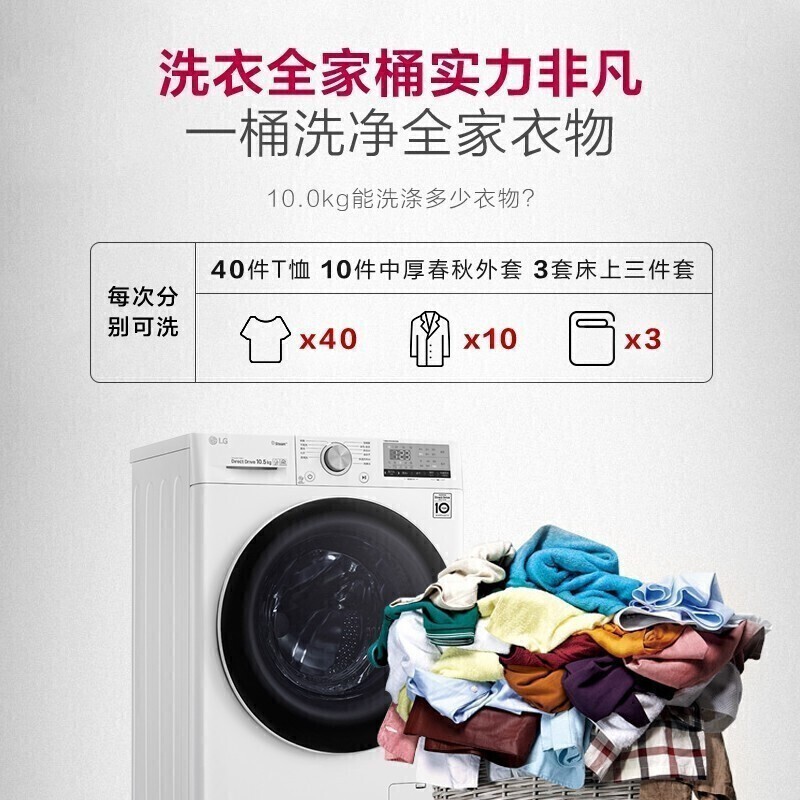 LG白色洗烘套装烘干机怎么样?有什么亮点?值得入手吗?