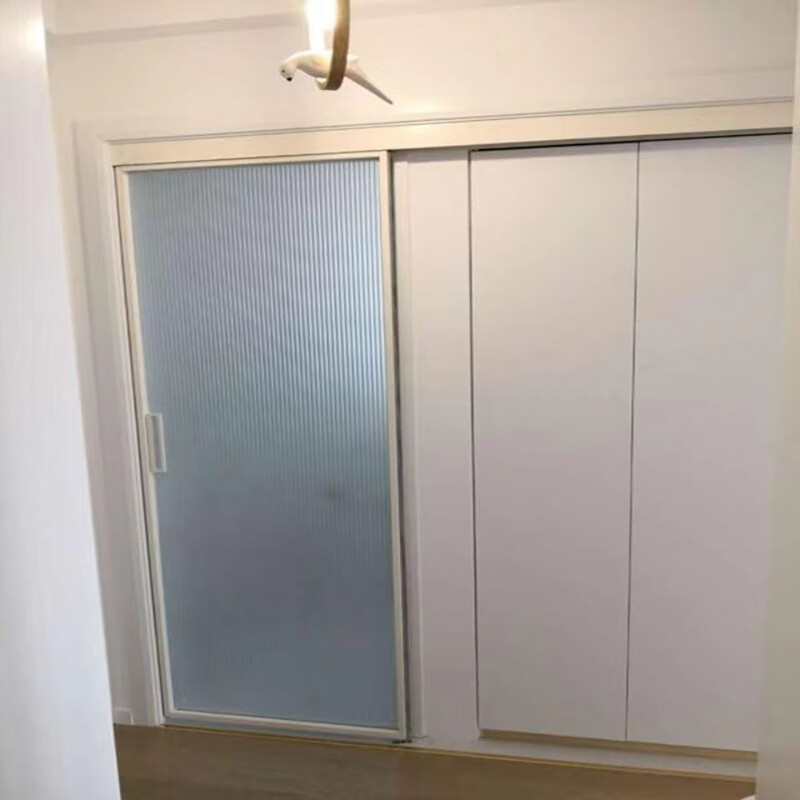 厨卫移门钛镁合金定制单两扇推拉门极窄边卫生间安全长虹玻璃隔断厕所