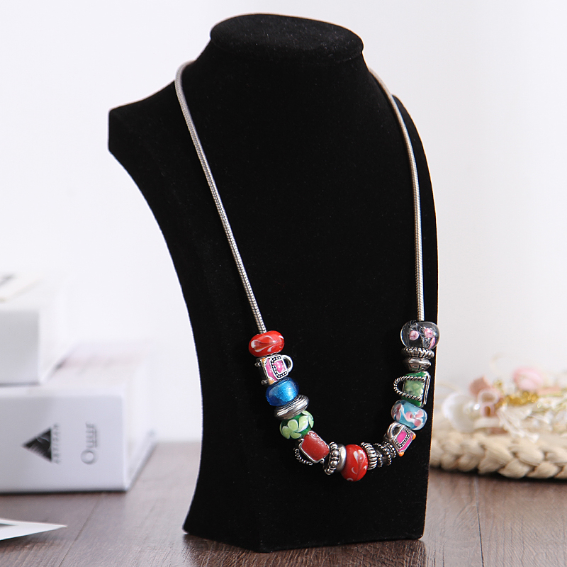 妙普乐h型项链架首饰架展示架饰品人像模特脖子架吊坠珠宝展示道具的