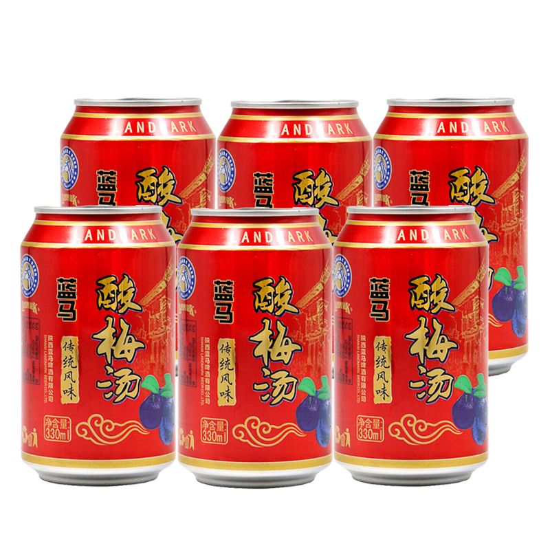 特产酸梅汤饮料整箱330ml瓶夏季消暑喝的浓缩饮料 330ml*【6罐装】