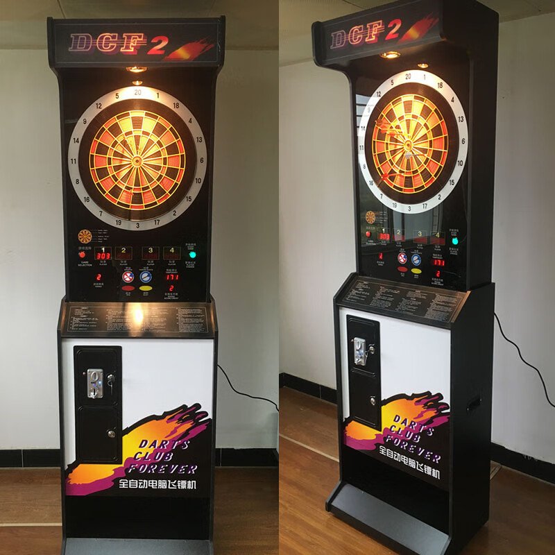 北巧 厂家直销全自动电脑立式柜式箱式电子安全豪华飞镖机盘靶 黑色