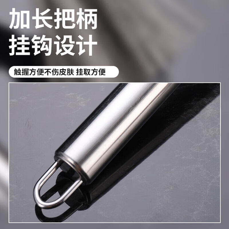 京严选304不锈钢锅刷厨房专用长柄刷锅神器不锈钢丝洗锅刷子家用清洁刷