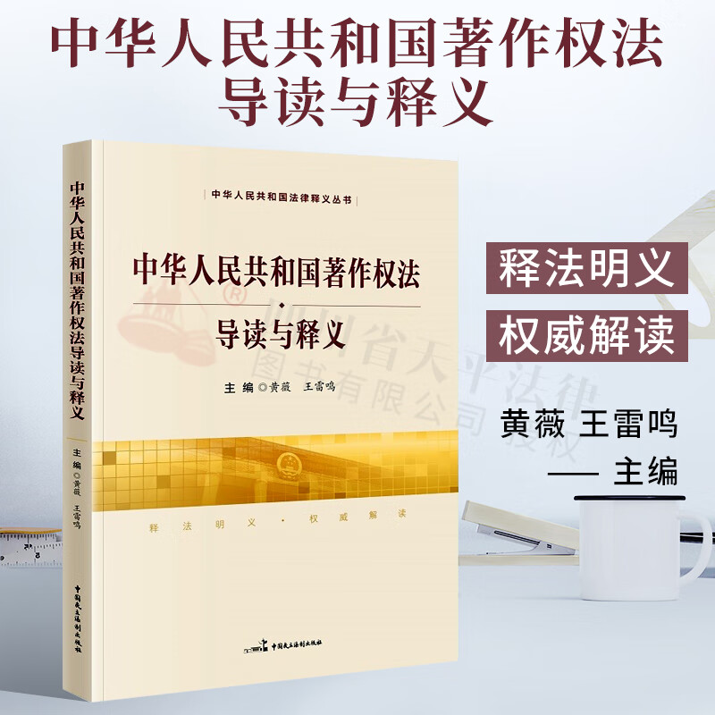 中华人民共和国著作权法导读与释义 释法明义 权威解读 黄薇 王雷鸣 主编 中国民主法制出版社 9787516224267