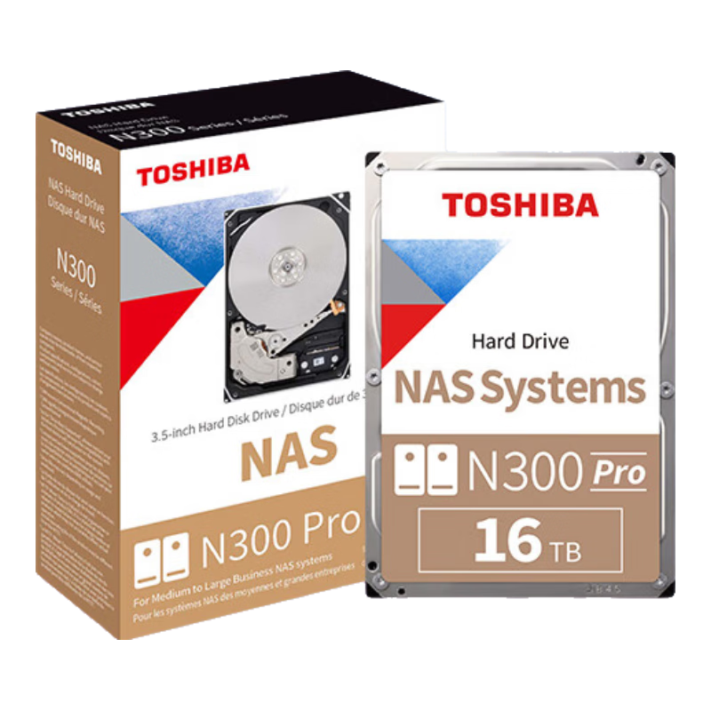 ֥TOSHIBA16TB NAS洢еӲ˽Ƽͥļ洢7200ת 512MB SATAӿN300 PROϵ(HDWG51G)
