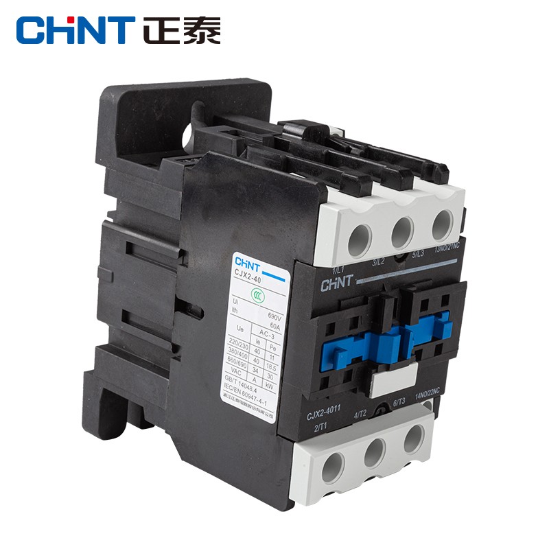 正泰(chnt)cjx2-4011 24v 交流接触器 40a接触式继电器