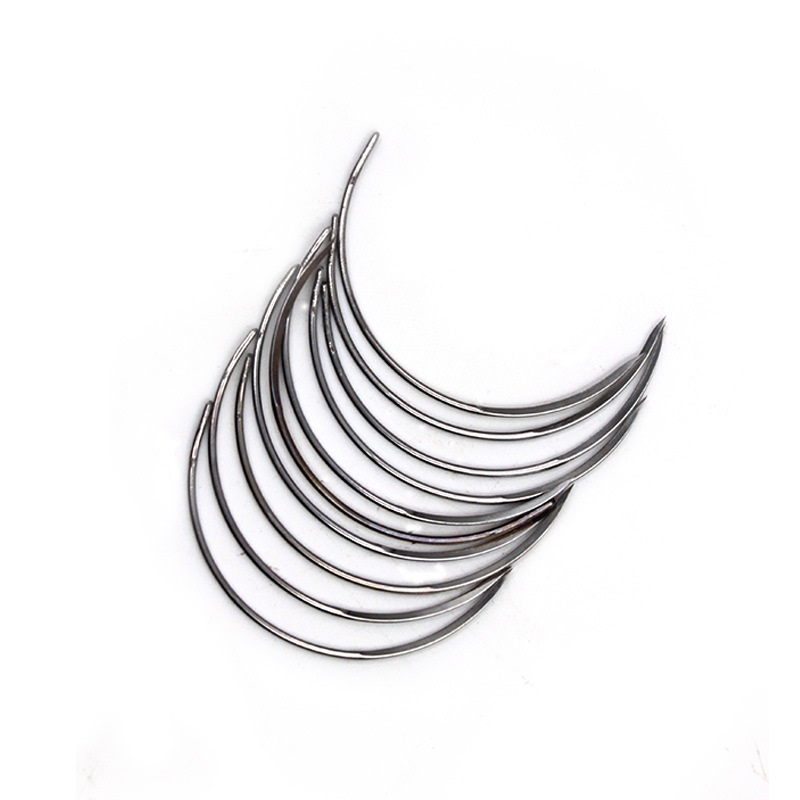 亿箬 畜牧兽用缝合针缝合线 角针 圆针手术针缝线 缝合针12*48(一包10