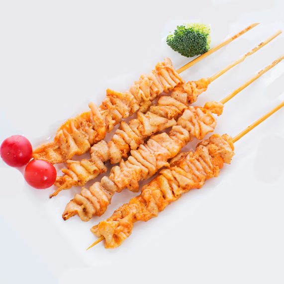 果亦橙奥尔良鸡皮串20串蜜汁风味鸡皮烧烤油炸串食材鸡肉串炸串半成品