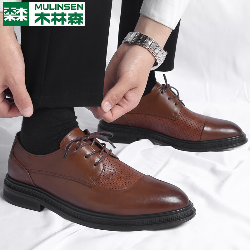 ���ڲ�����ľ��ɭ����ƤЬ����ţƤ2025�¿�ļ���װЬ����Ь��������ЬӢ�׷��� ��ɫ�ο� 42 [ƤЬ����]