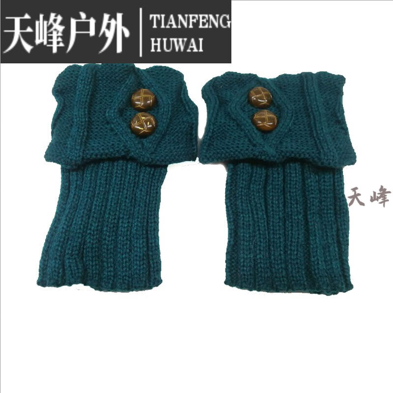 仁咸脚脖套鞋套女针织毛线袜套女针织腿套毛线靴套短护脚腕套保暖脚脖
