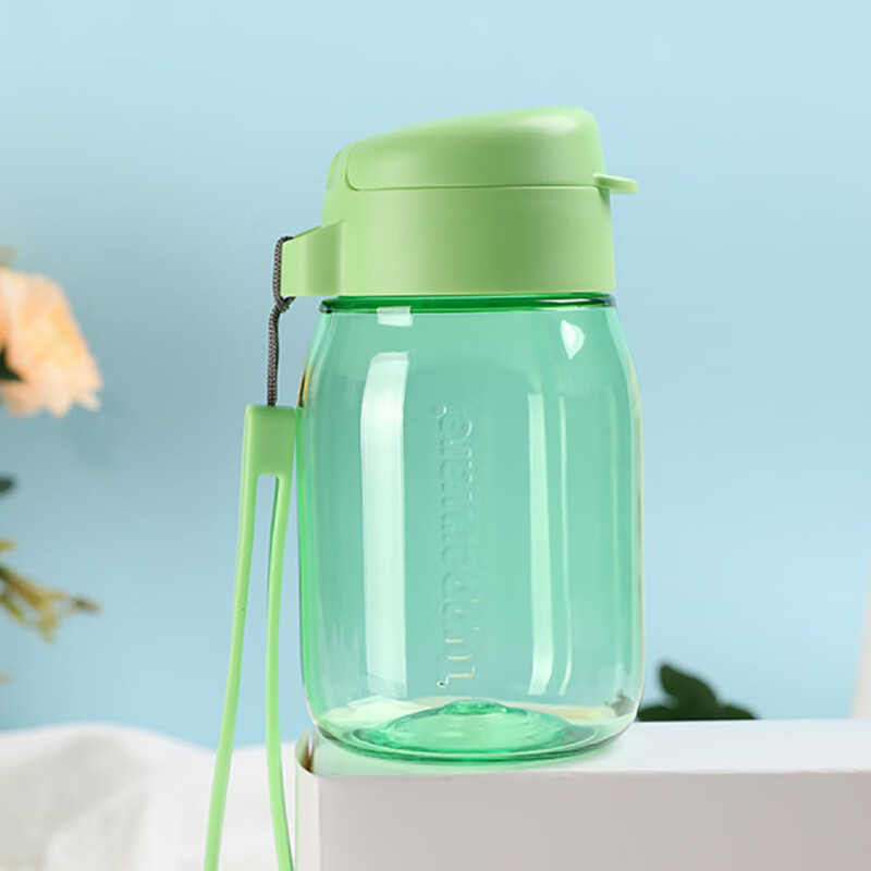 特百惠(tupperware) 嘟嘟企鹅杯学生儿童塑料水杯密封不漏可爱便携带