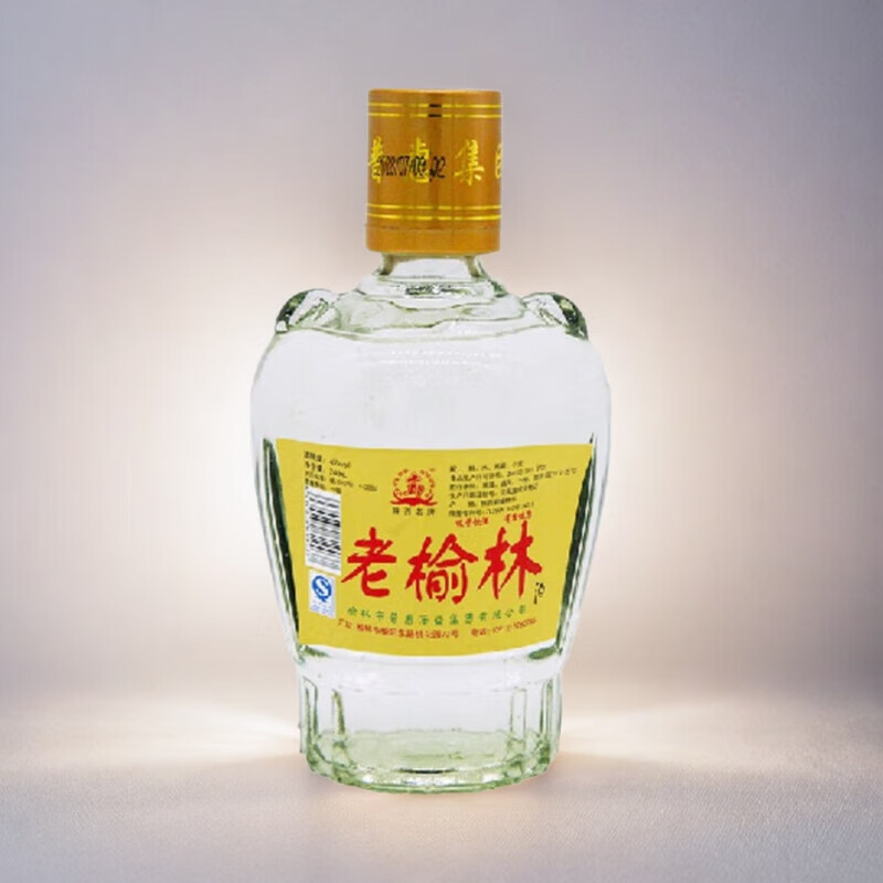 老榆林【酒厂直供】高度浓香型白酒240mL固态法酿造粮食酒陕西特产 50度 240mL 1瓶 单瓶装
