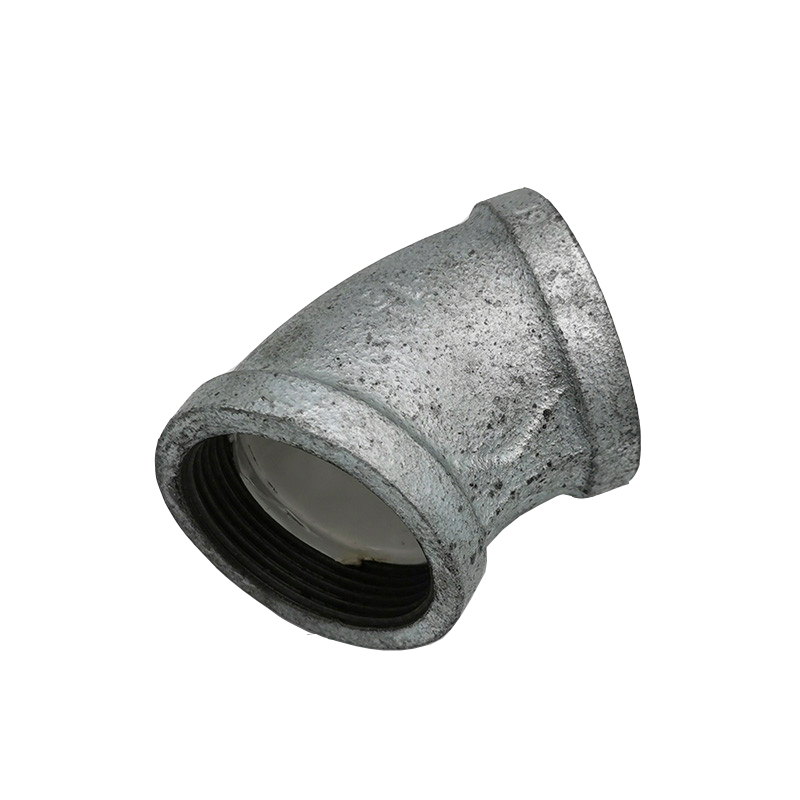 东誉达(dyd) 丝接衬塑管件内丝45°弯头 镀锌衬塑弯头接头配件dn20