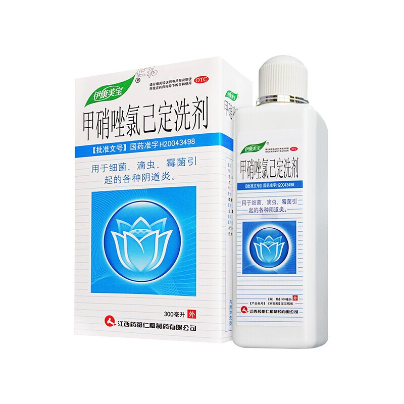 伊康美宝 甲硝唑氯己定洗剂 300ml/瓶 用于细菌,滴虫,霉菌引起的各种
